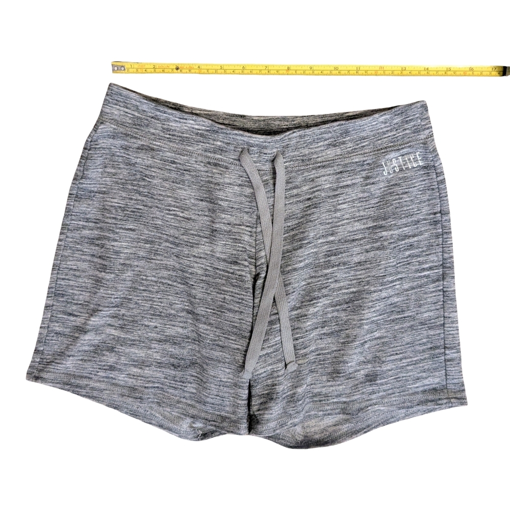 Justice Girls Shorts Pull On Heathered Gray 16